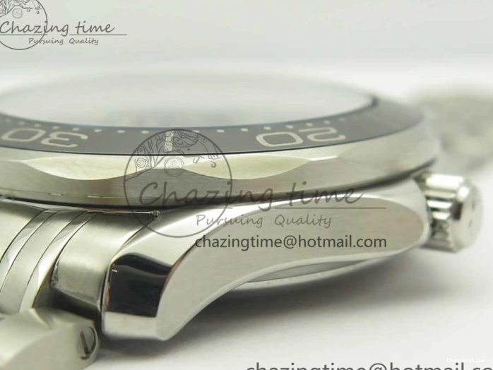 0120 WaterResistant Seamaster 300M SS MKS V3 1:1 Best Edition Black Dial Black Ceramic Bezel on SS Bracelet A 7981